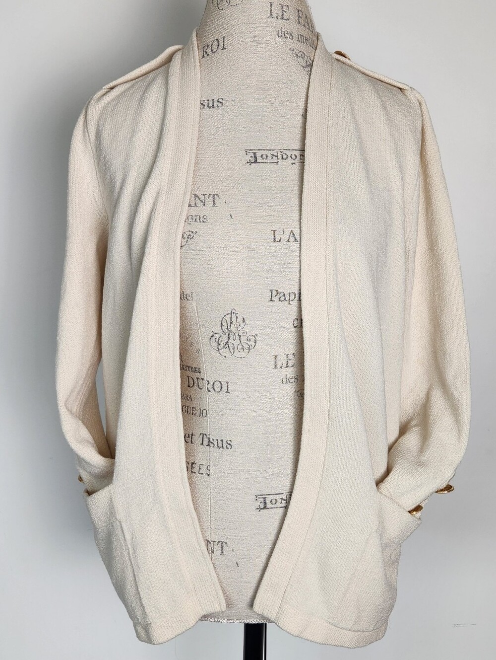 St John 70s Knit Cardigan Sweater Coat
